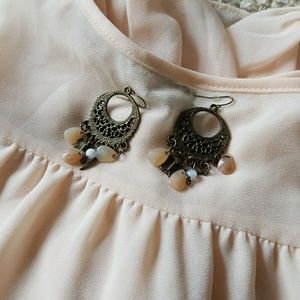 Pretty Beaded Drop Earrings